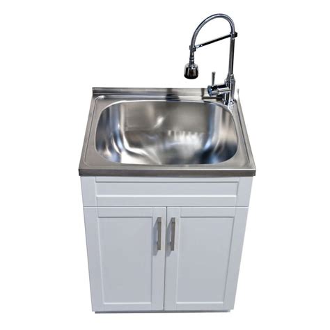 glacier bay stainless steel sink and laundry cabinet|glacier bay 1006 396 491.